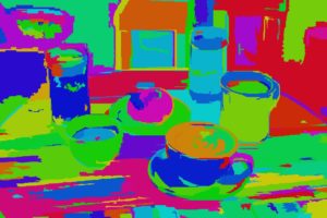 Output image using Felzenszwalb's segmentation method