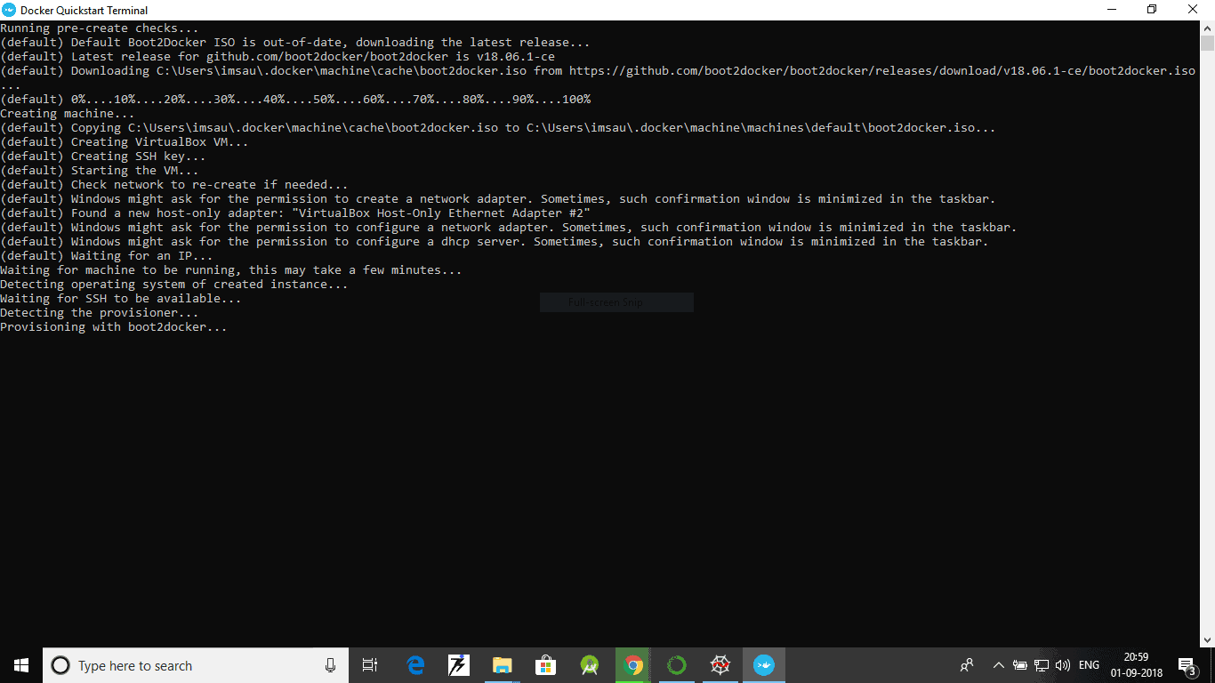 Installing boot2docker.iso