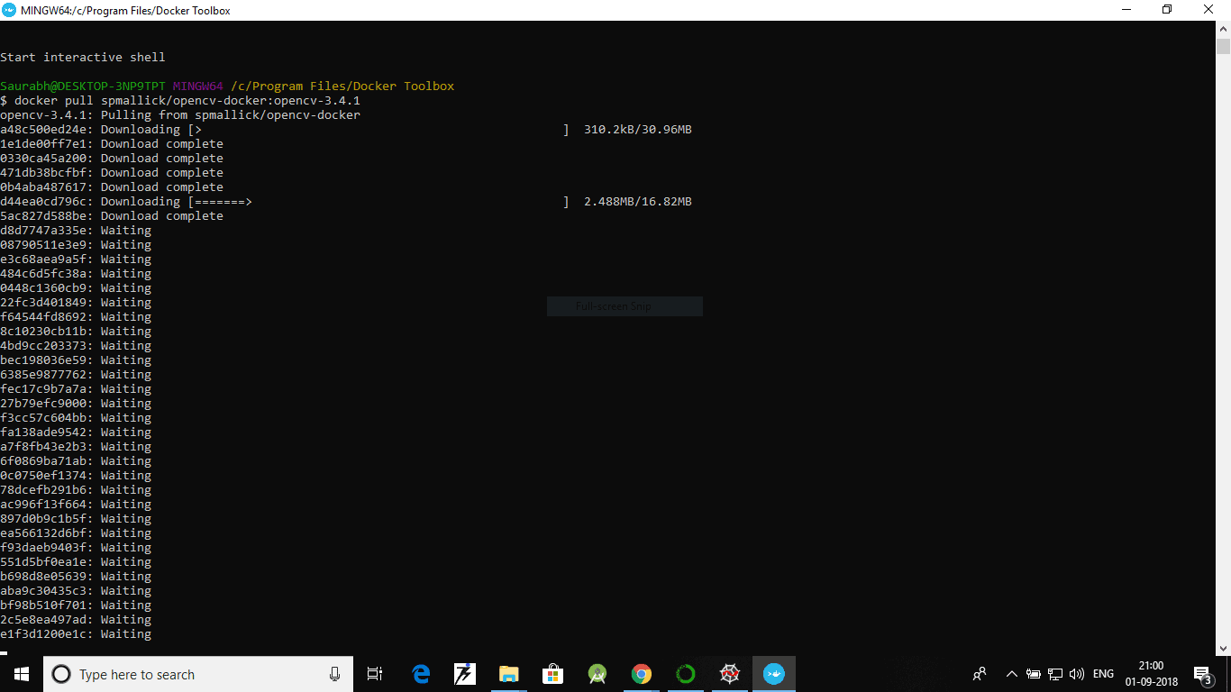 Pull OpenCV Docker Image